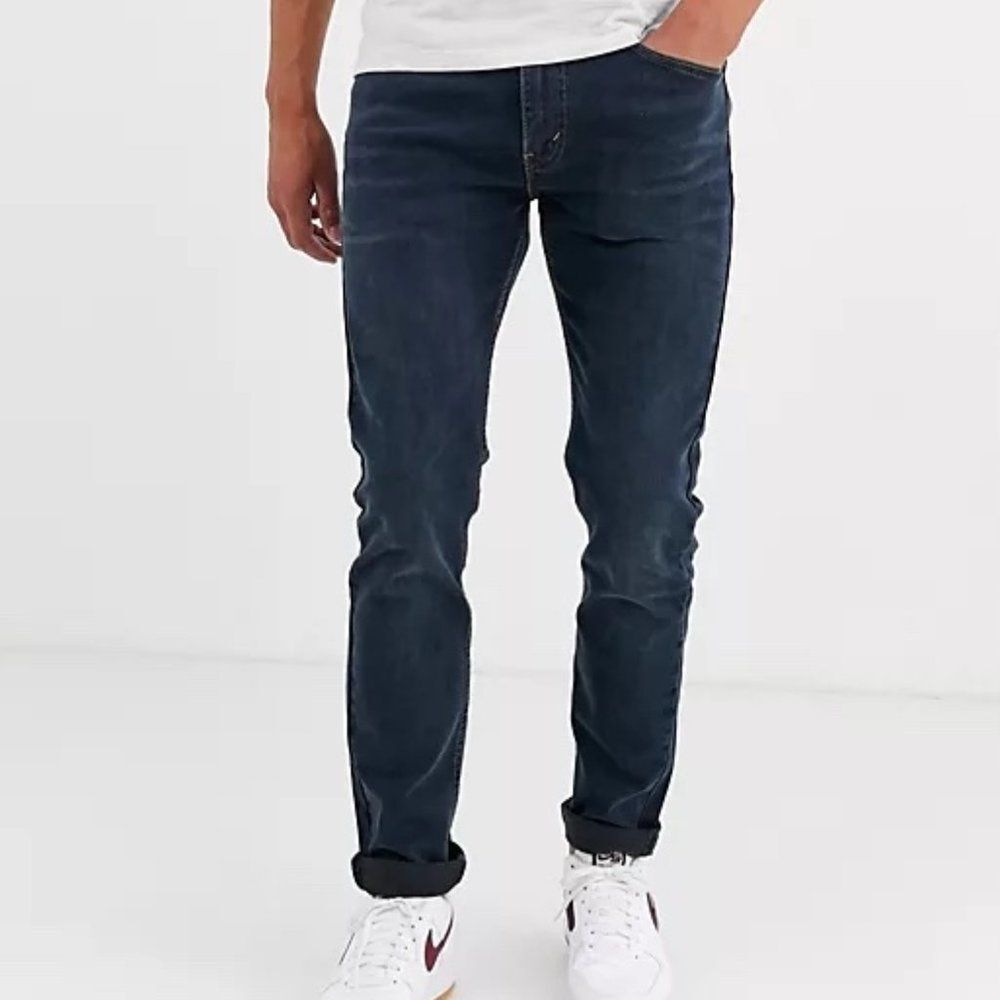 NEW Levi's 512™ SLIM TAPER FIT LEVI'S® FLEX MEN'S JEANS Mid Knight Rinse - Dark